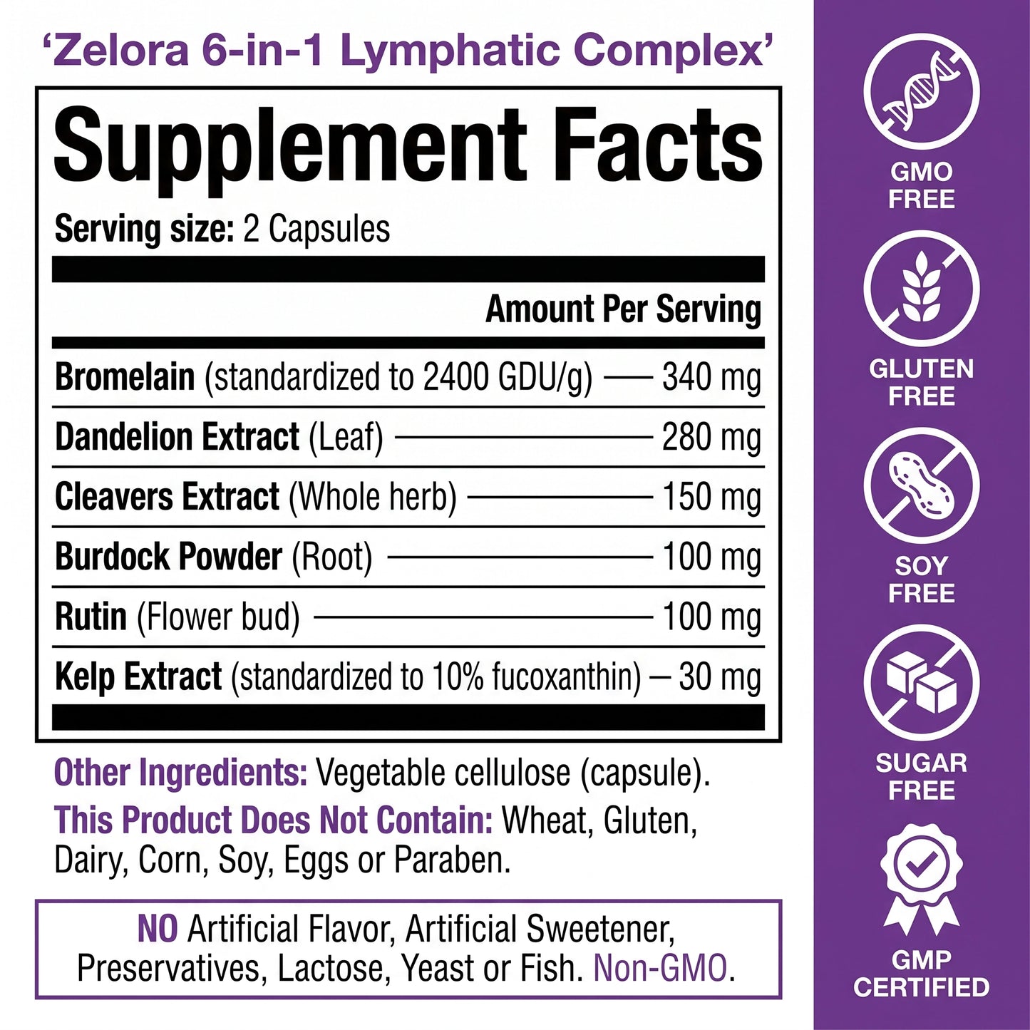 Zelora 6-in-1 Lymphatic Complex