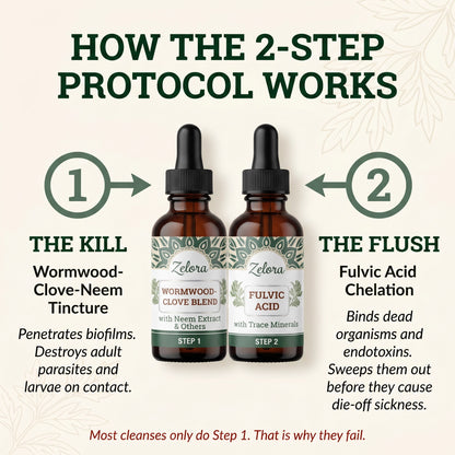 Zelora ParaClear Protocol: The 2-Step Eradication & Flush System