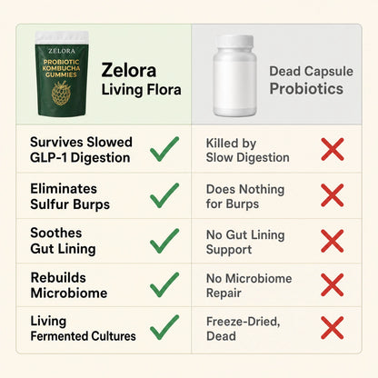 Zelora Kombucha Probiotic Gummies
