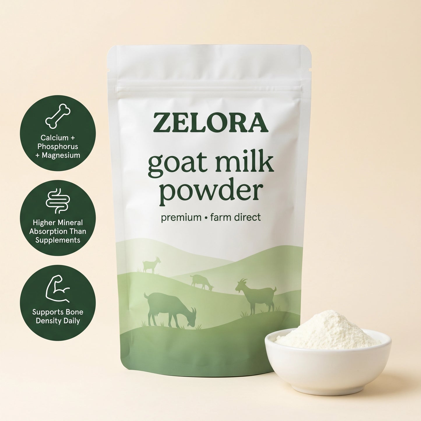 Zelora Goat Milk Powder